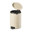 Cos de gunoi cu pedala, Brabantia, NewIcon, 20 L, 38x29x46.7 cm, otel, bej