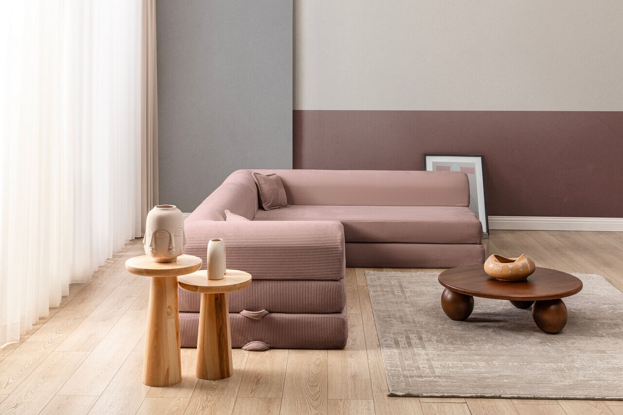 Coltar, Atelier del Sofa, 118FVL1509, Tesatura plus reiata, Roz - view 3