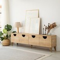 Comoda TV, Neostill, Four Seasons, 180x50x35 cm, Cadru: PAL MELAMINAT 100%., Stejar