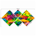 Set 4 tablouri decorative, 4MDF127274552, MDF, Imprimat UV, Multicolor