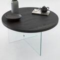 Masuta de cafea, Neostill, Serenity, 70x40 cm, Sticla temperata, Antracit / Transparent