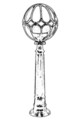 Lampadar de exterior, Avonni, 685AVN1136, Plastic ABS, Negru