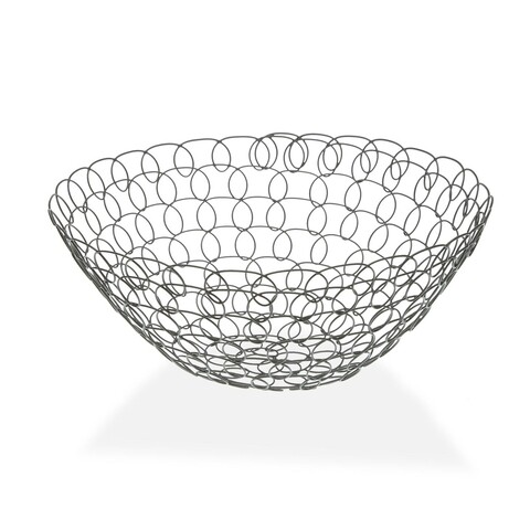 Cos pentru fructe melton, versa, 28 x 28 x 12 cm, metal, gri