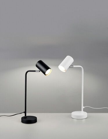 Lampa de masa Marley, TRIO, 12x25x45 cm, 5W, 1x GU10, metal, alb mat