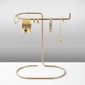 Suport pentru bijuterii, TK-002, 21x25x14 cm, Metal, Auriu