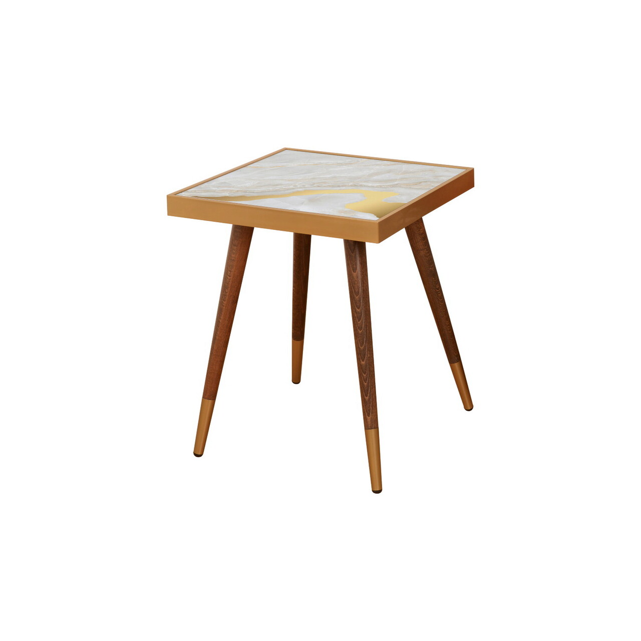 Masa, Nmobb, LR, 206+45+45x77x102 cm, 100% MDF pictat/furnir, Stejar / Negru
