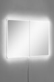 Oglinda cu Iluminare Led, Mirrorland, Rectangular, Oglindă indestructibilă cu obturator, Alb
