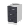 Dulap pentru bucatarie, Hanah Home, Minar, 45x87x58 cm, Alb / Antracit