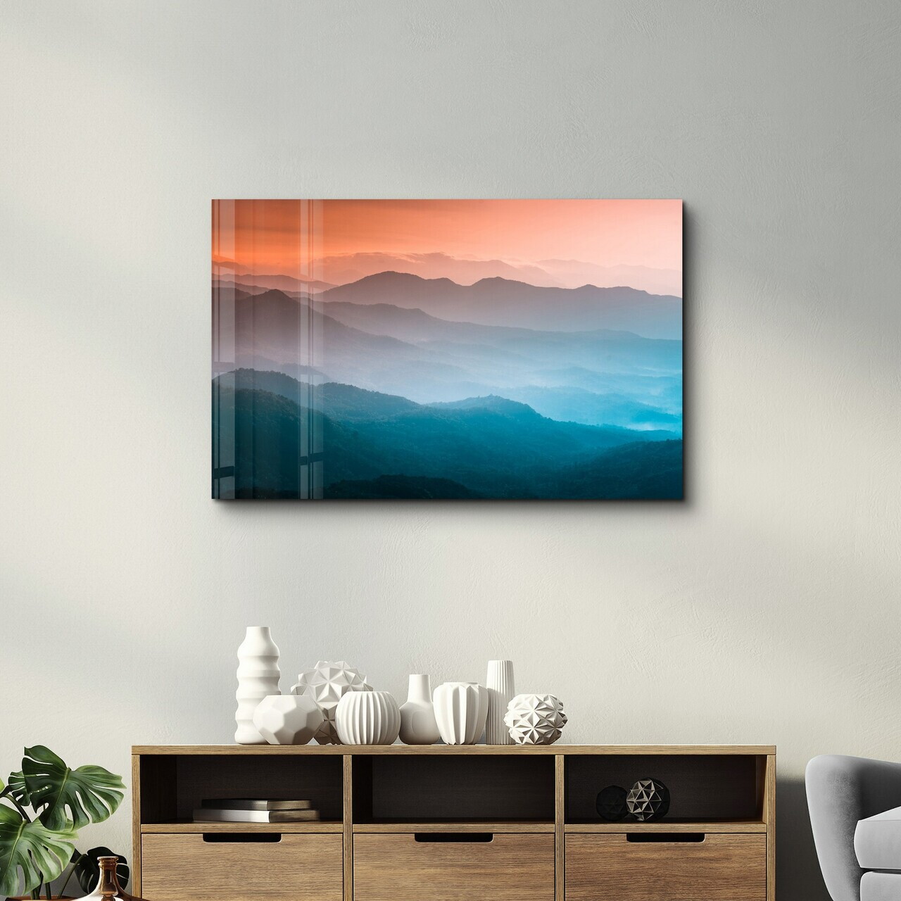 Tablou decorativ, CAM-5081, Dimensiuni: 70 x 110 cm, Multicolor — imaginea 2