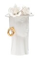 Vaza Woman Elegant , Mauro Ferretti, 15x13.3x23.5 cm, portelan, alb/auriu