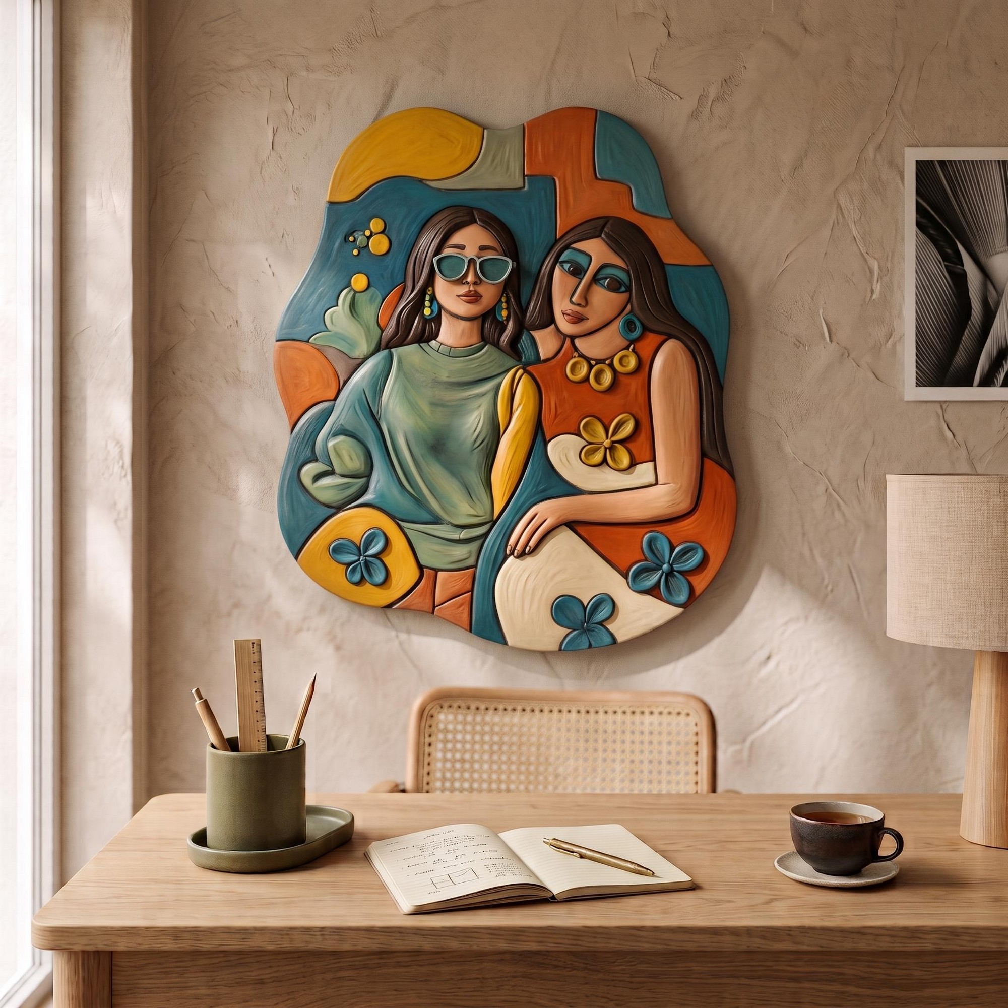 Tablou decorativ, ART3DCNCMDL11, Imprimare digitala, Multicolor