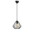 Lustra, Diamond - 704-S, Sheen, 23 x 117 cm, 1 x E27, 40W, negru