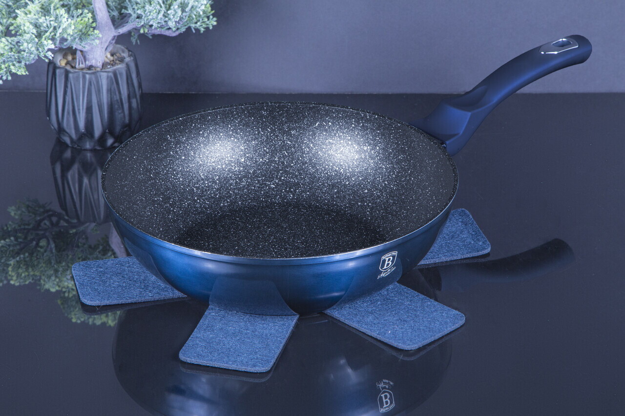 Tigaie Wok Berlinger Haus, Aquamarine, 28 cm, 3.2 L, aluminiu forjat, blue - view 12