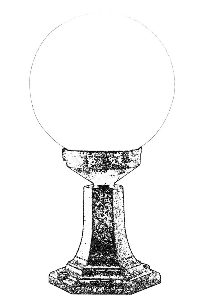 Lampa de exterior, Avonni, 685AVN1154, Plastic ABS, Maro - 1 | YEO