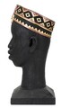 Statueta decorativa, Massai Man, Mauro Ferretti, 25 x 25 x 56 cm, polirasina, negru/multicolor