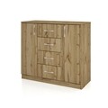 Comoda, Bedora, City 3004, dakota, 100 x 43.5 x 91 cm, PAL, maro deschis