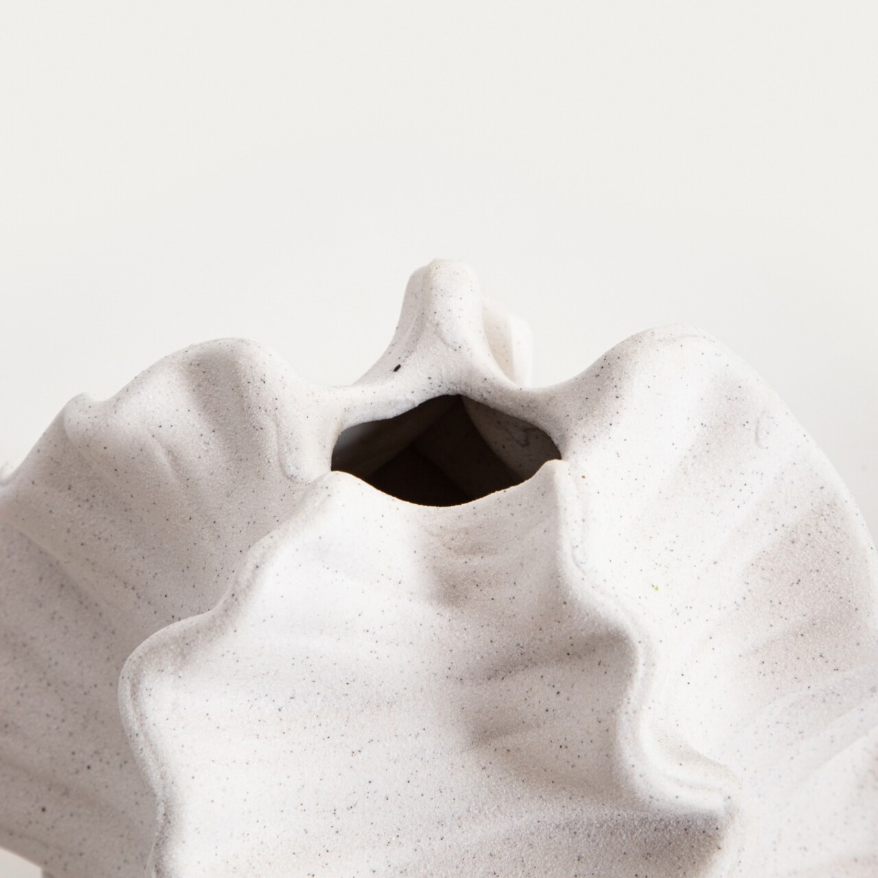 Vaza Mare, Homla, 21x21x20 cm, ceramica, alb - view 3