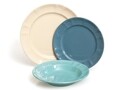 Serviciu de masa 18 piese, Country Chic, Excelsa, ceramica, albastru/verde jad/bej