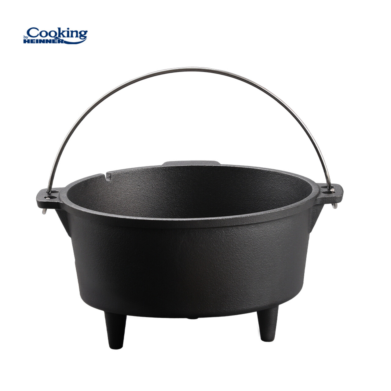 Ceaun cu capac Nature, Cooking by Heinner, 37x18 cm, 12 L, fonta, negru - view 5