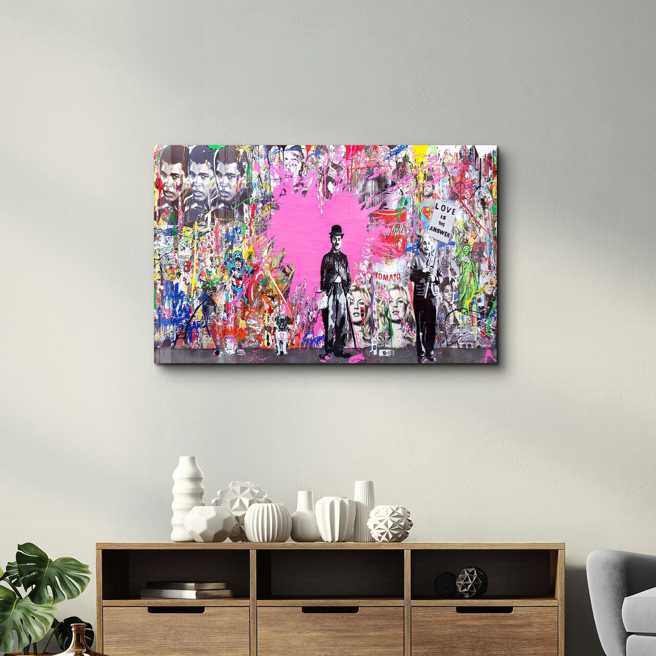 Tablou decorativ, CAM-3052, Dimensiune: 35 x 55 cm, Multicolor - view 2