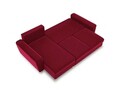 Coltar extensibil reversibil 4 locuri, Moghan, Micadoni Home, GL, 241x145x88 cm, catifea, rosu