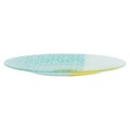 Set 12 farfurii, Fresh Summer, 20 cm - 25 cm, sticla, transparent/multicolor