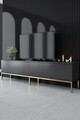 Comoda TV, Bexley, Lord, 180x47x30 cm, PAL, Antracit / Aur