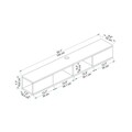 Comoda TV, Arnetti, Mayer, Nuc deschis / Antracit