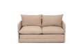 Canapea extensibilă cu 2 locuri, Futon, 859FTN2891, Metal , Bej