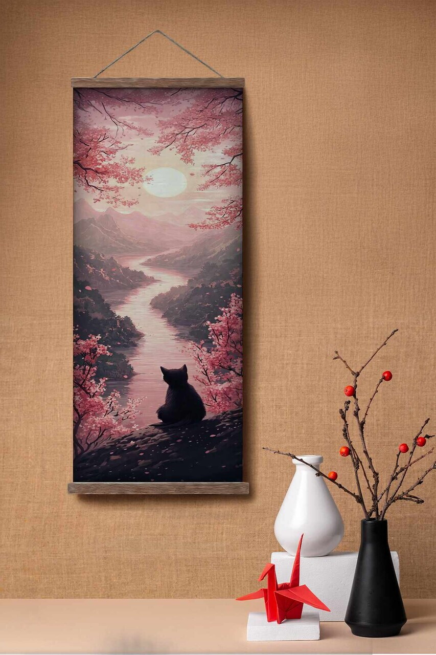 Tablou decorativ, ARTJPNPSTRDK23, Lemn masiv, Pictura pe canvas, Multicolor - view 2