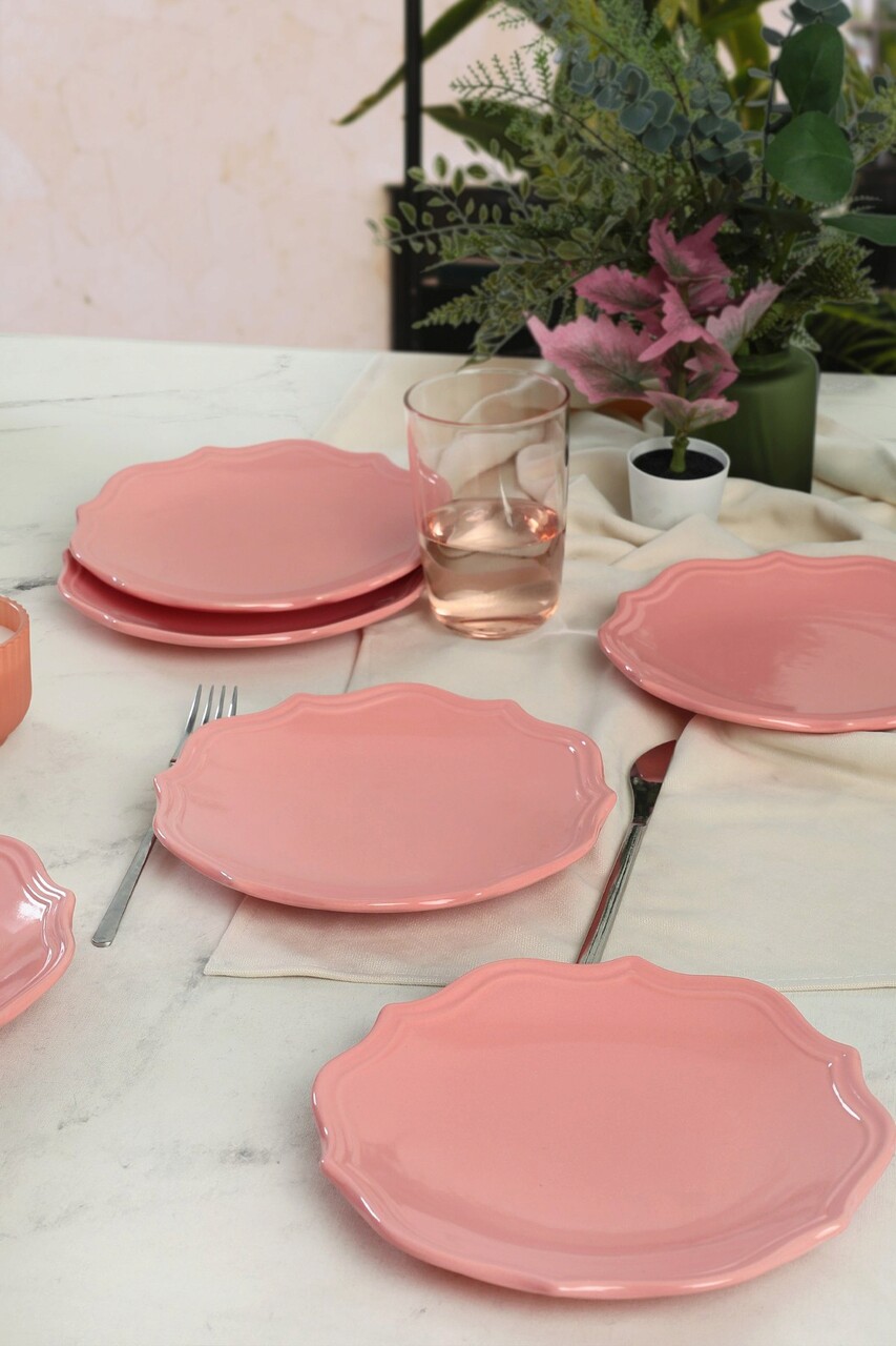 Set farfurii Keramika 275KRM1817 Ceramica  21 cm 6 piese Multicolor