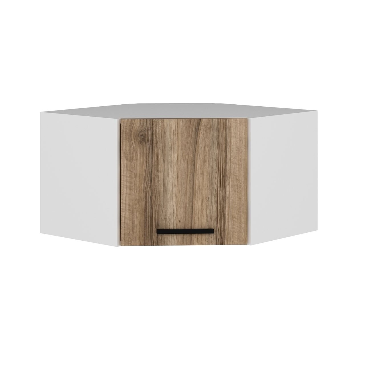Dulap de perete, Minerva, Kale Corner, 74x45x54 cm, PAL, Alb / Dore - 1 | YEO