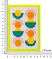 Tablou decorativ Pop Art -W, Mauro Ferretti, 50x70 cm, canvas/lemn de pin/plastic, multicolor