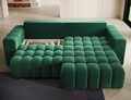 Coltar extensibil dreapta 4 locuri ELTAP, Bon-30, Bonett, 250x175x92 cm, lemn/poliester, verde inchis