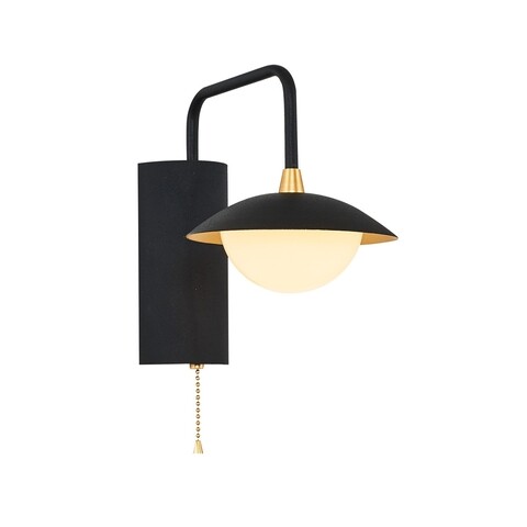 Aplica de perete, L1797 – Black, Lightric, 20 x 15 x 23 cm, LED, 3W, negru Aplice si plafoniere