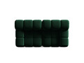 Canapea modulara 2 locuri, Bellis-51, Micadoni Home, 188x94x70 cm, catifea, verde bottle