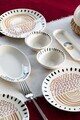 Set de mic dejun, Hermia, 858CMR1117, Portelan, Platou: 20 cm (6 bucăți), Multicolor