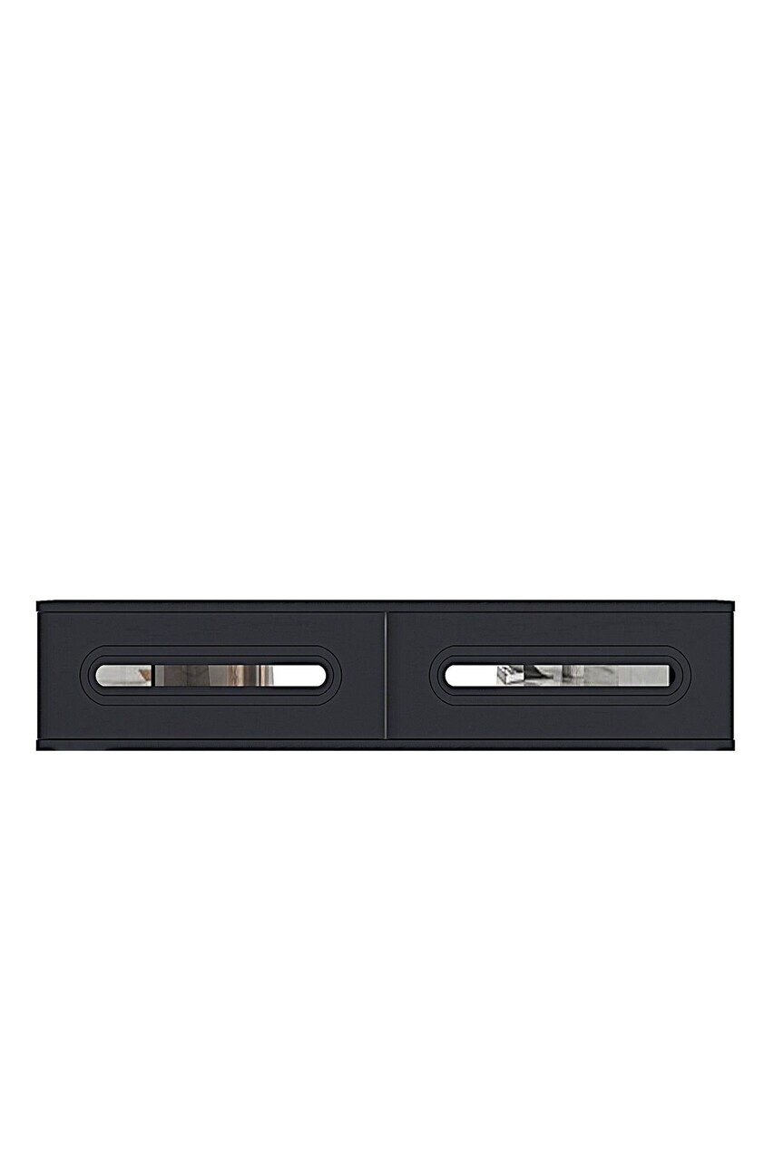 Dulap, Hanah Home, Rany 120, 120x25.5x29.6 cm, Antracit / Argintiu — imaginea 4