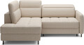 Coltar extensibil stanga 3 locuri ELTAP, LT-18MAN, Barea, 208x160x100 cm, lemn/poliester, bej deschis