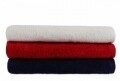 Set 3 prosoape de baie Beverly Hills Polo Club, 70x140 cm, 100% bumbac, Red/White/Dark Blue