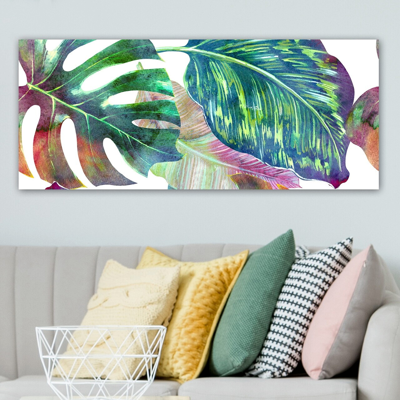 Tablou decorativ YTY6376004203_50120 PÂNZĂ Lemn (Grosime: 3 cm Multicolor