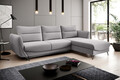 Coltar extensibil dreapta 3 locuri ELTAP, RT-04GO, Silva, 276x201x100 cm, lemn/poliester, gri deschis