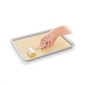 Rola pentru intins aluatul Delicia, Tescoma, 18 x 7 cm, plastic/nailon, bej/galben