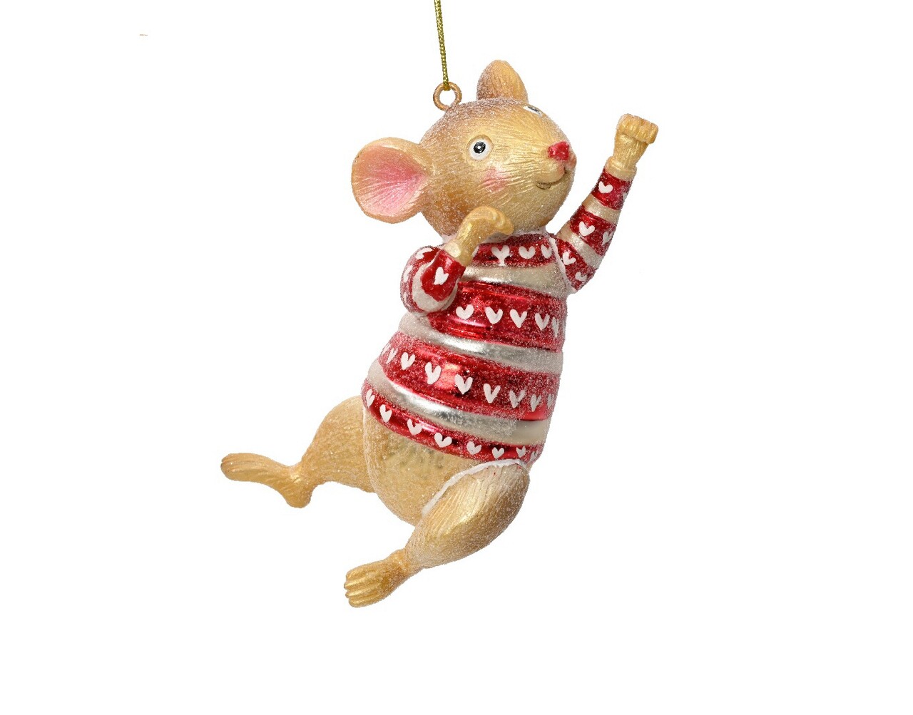 Glob Boy mouse, Decoris, 5.2x7.2x13.2 cm, sticla, multicolor