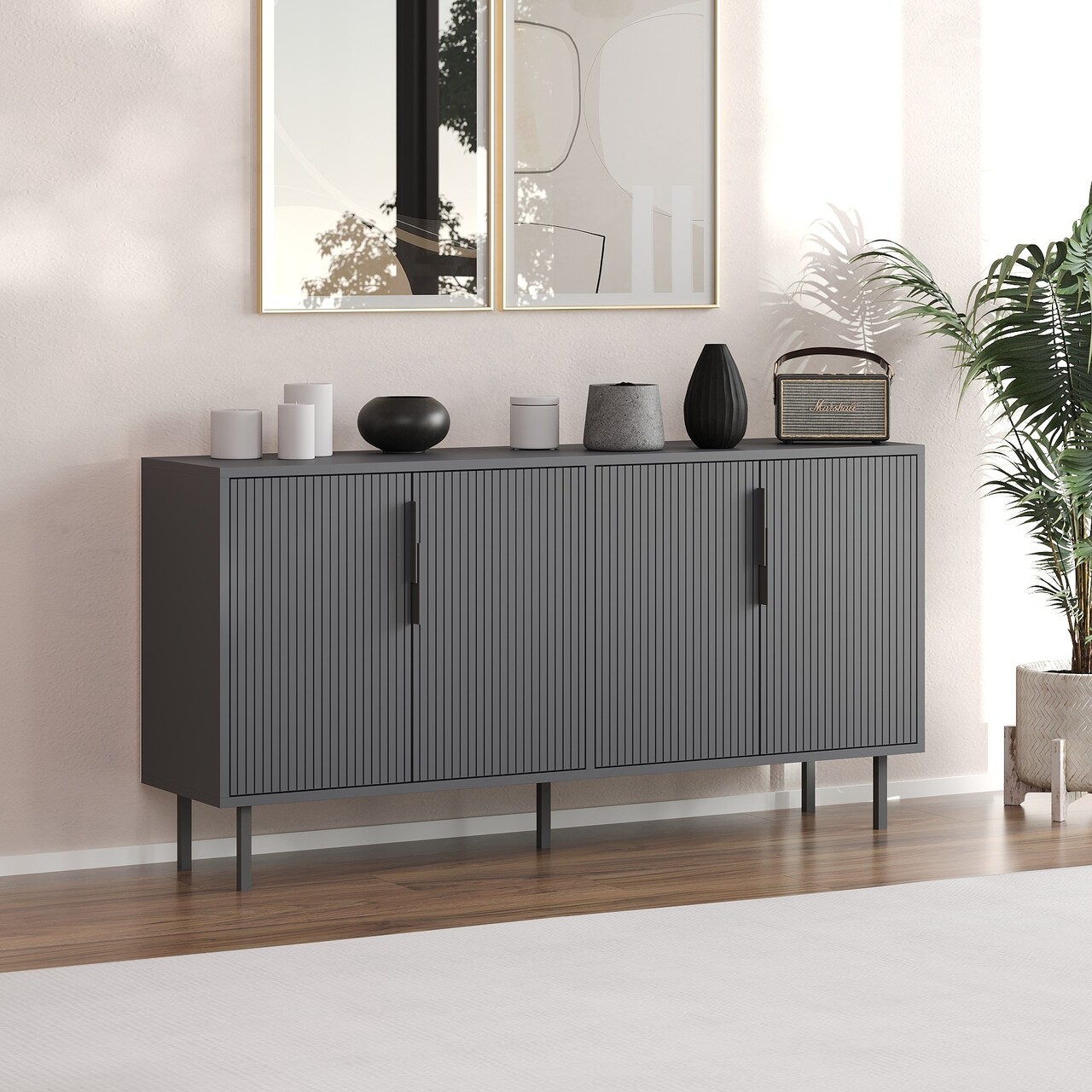 Consola, Odessa, Clara, 150x75x36 cm, Antracit - 1 | YEO
