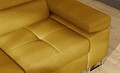 Coltar extensibil stanga 4 locuri, ELTAP, Anton, 272x203x85 cm, lemn/poliester, mustar