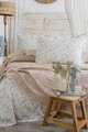 Set cuvertura de pat dubla 3 piese, L'essentiel Maison, Pamela, Bej