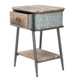Noptiera Bronxs, Mauro Ferretti, 47.5x36.5x63.5 cm, fier, negru/gri