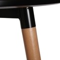 Masa Mayra, Versa, 80 x 80 x 75 cm, MDF/lemn, negru