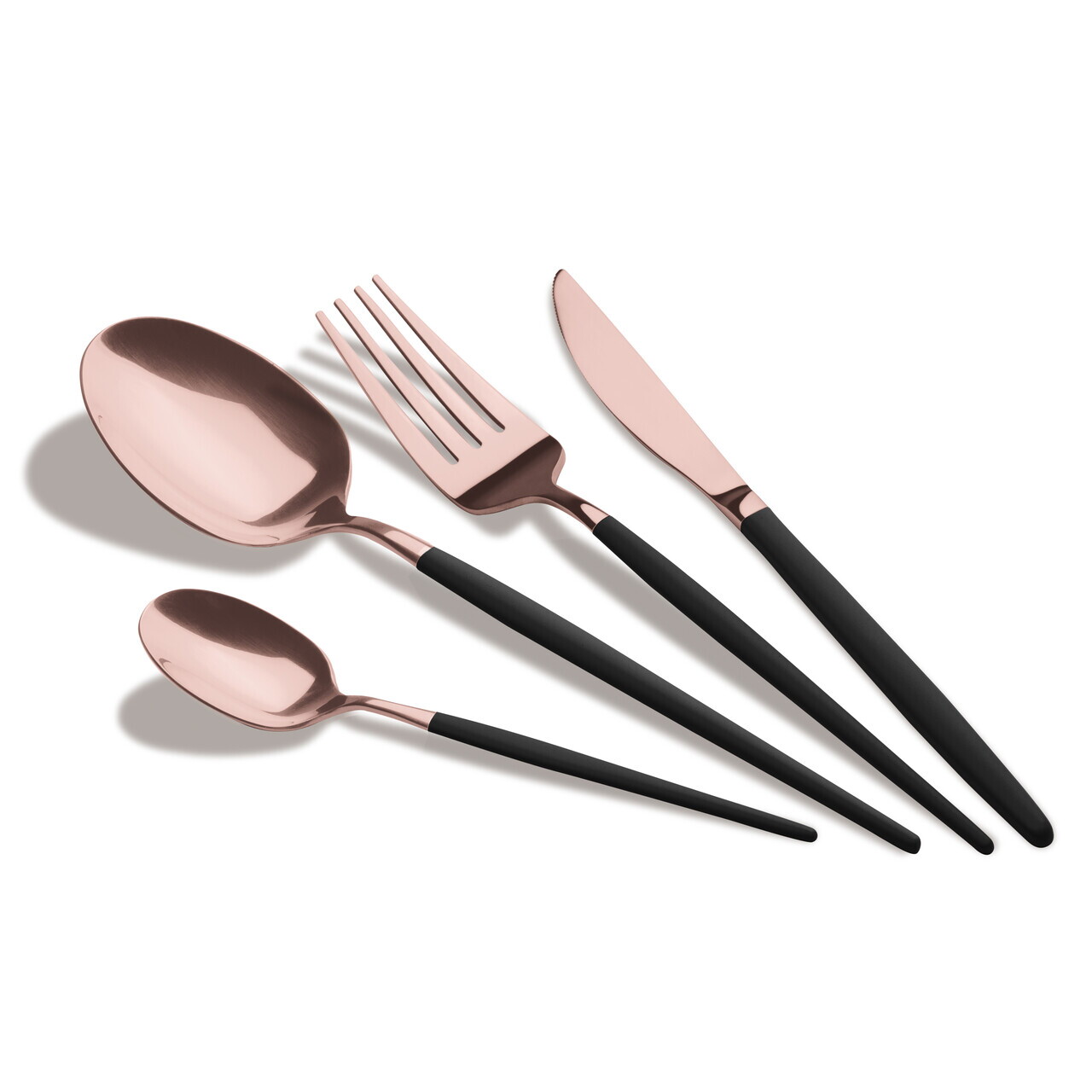 Set tacamuri 24 piese Berlinger Haus, Cutlery, inox, negru/roz - imagine 6